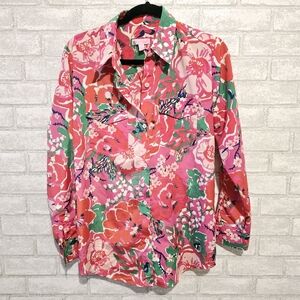 Lilly‎ Pulitzer Colorful Floral Shirt